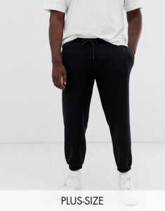 COLLUSION Plus tapered sweatpants in black