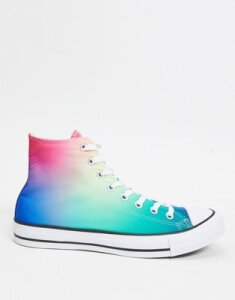 Converse chuck taylor all star hi blue and pink ombre sneakers