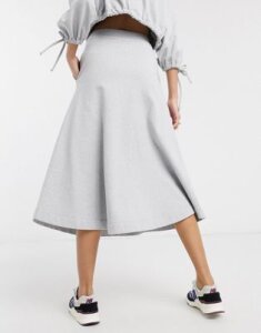 Damson Madder organic cotton extreme a line skirt two-piece-Gray
