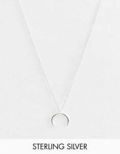 DesignB London Sterling Silver Crescent Necklace