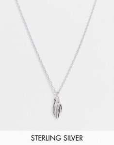 DesignB sterling silver neckchain with hand pendant