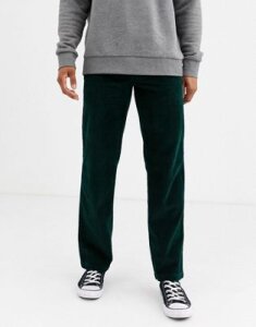 Dickies Cloverport straight fit cord pants in forest green