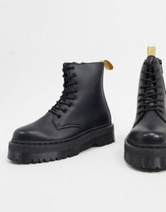 Dr Martens vegan jadon platform boots in black