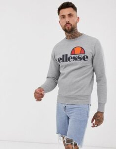 ellesse sweatshirt with classic logo in gray