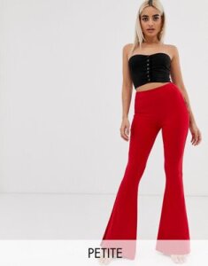 Fashionkilla Petite flared pants in red