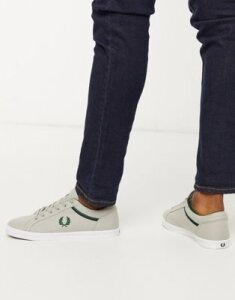 Fred Perry Baseline canvas sneakers in gray