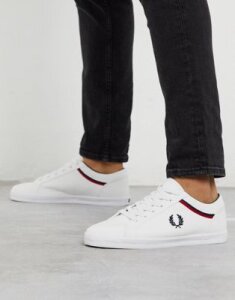 Fred Perry Baseline canvas sneakers in white