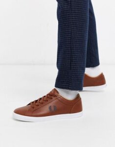 Fred Perry Baseline leather sneakers in tan