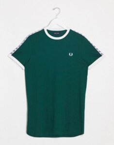 Fred Perry taped ringer t-shirt in green