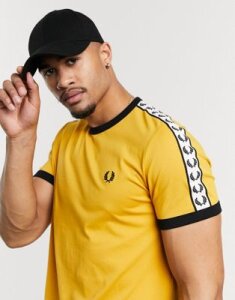 Fred Perry taped ringer t-shirt yellow