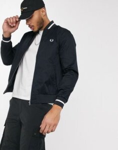 Fred Perry tennis bomber jacket in navy