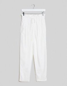 Free People margate pleated pants-White