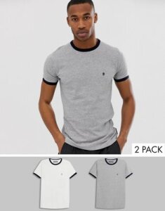 French Connection 2 pack ringer t-shirt-Multi