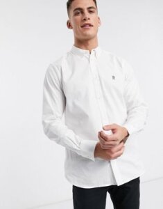 French Connection Essentials oxford shirt in white
