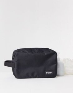 French Connection FCUK nylon toiletry bag-Black