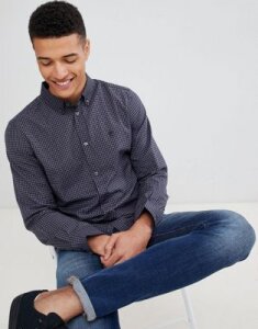 French Connection Gingham Check Shirt-Gray