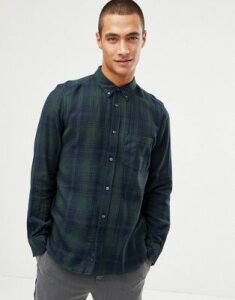 French Connection Large Over Check Shirt-Green