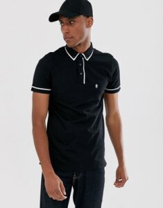 French Connection piping polo-Black