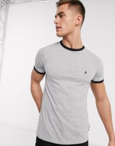 French Connection ringer t-shirt-Gray