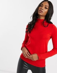 French Connection rollneck sweater-Red
