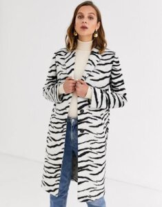 Gianni Feraud zebra felt tailored coat-Multi