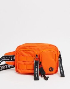 GoodTimes St Pauls recycled crossbody bag in orange