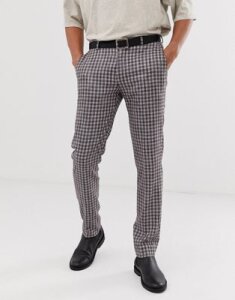 Heart & Dagger checked pants in gray