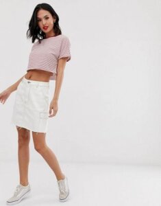 Hollister utility pocket skirt-White