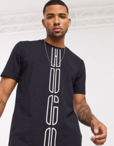 HUGO Darlon203 vertical logo t-shirt in black