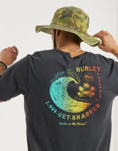 Hurley Get Shacked t-shirt in gray