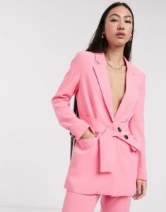 In Wear Katrice belted blazer two-piece in pink