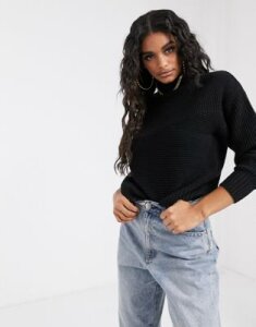 Ivyrevel half neck knitted sweater in black