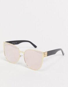 Jeepers Peepers round sunglasses in pink lens