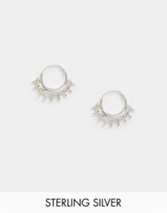Kingsley Ryan bali hoop earrings in sterling silver