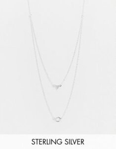 Kingsley Ryan multi row necklace in sterling silver