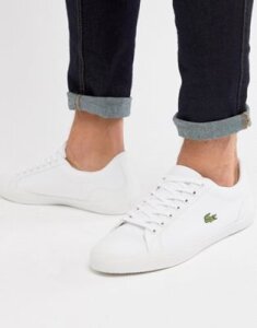 Lacoste Lerond BL 2 sneakers in white canvas