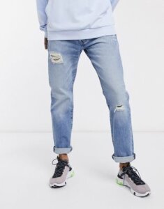 Levi's 501 '93 straight fit jeans in dx-Blue
