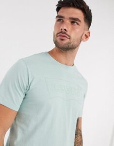 Levi's batwing outline logo t-shirt in blue
