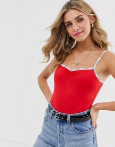 Levi's bodysuit with logo taping-Red