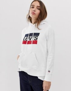 Levi's hoodie with sports vintage logo-Gray