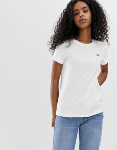 Levi's perfect white t shirt with chest logo in white