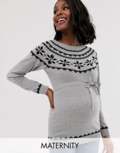Mamalicious fairisle sweater-Multi