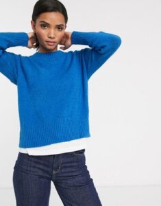 Mango loose fit sweater in blue