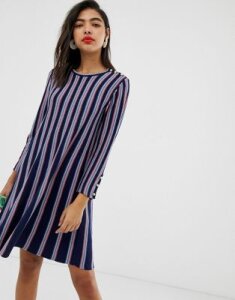 Max & Co knitted swing dress-Navy