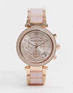 Michael Kors Parker rose gold pink bracelet watch MK5896