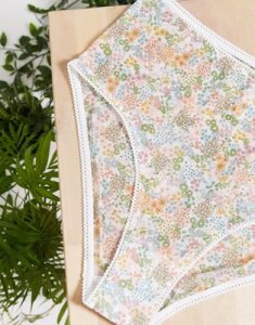 Monki Birgit floral print high waist briefs in multi