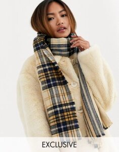 My Accessories London Exclusive scarf in heritage check-Multi