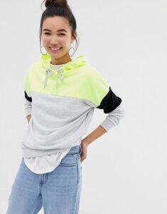 New Look color block hoody in neon-Yellow