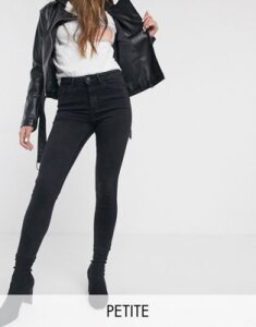 New Look Petite high-waisted skinny jean in black