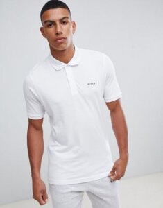 Nicce polo shirt in white with small logo